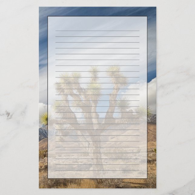 Papelaria Joshua Trees no Deserto (Frente)