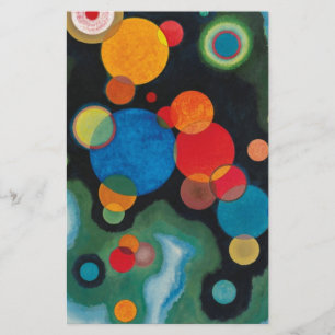 Papelaria Kandinsky Aprofundou o Impulso Abstrato Óleo sobre