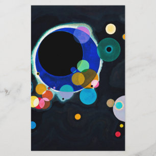 Papelaria Kandinsky Vários Círculos Abstrato