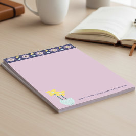 Papelaria Kawai Floral em Cores Pastel Suaves