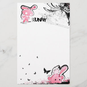 Papelaria Kawaii emo Pink Bunny Stationery