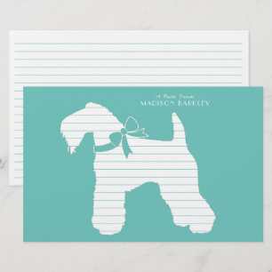 Papelaria Kerry Blue Terrier Dog Puppy