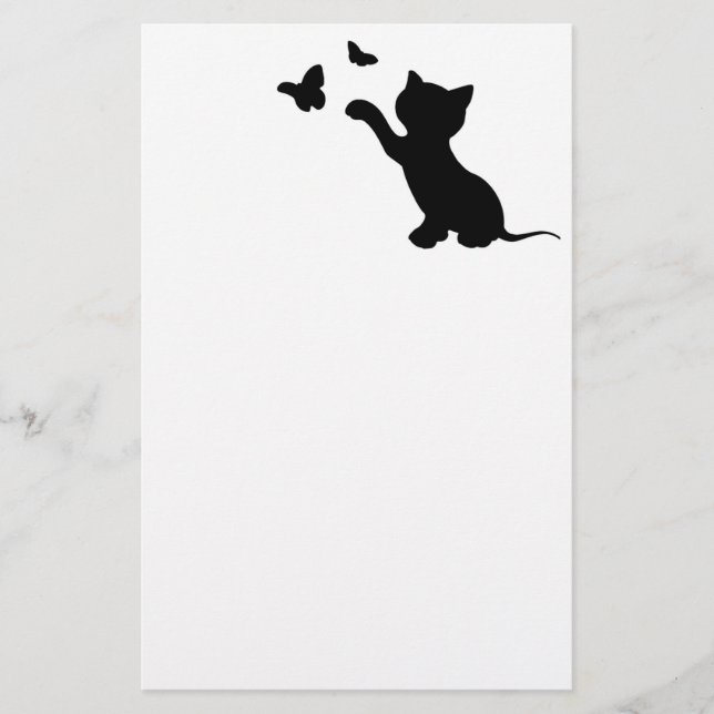 PAPELARIA KITTEN BRINCANDO COM MANTEIGA (Frente)