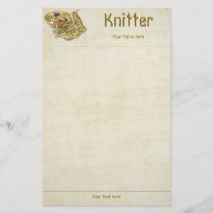 Papelaria Knitter - tricote manualmente o fio do Chenille de