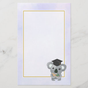 Papelaria Koala giro em Boné de formatura preto