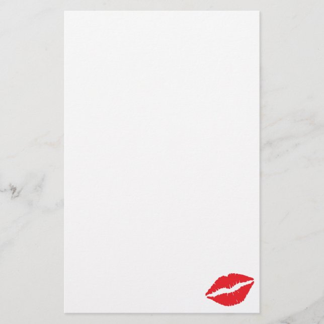Papelaria Lábios estacionários (Frente)