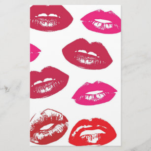 Papelaria Lábios-Kissable (Lábios-Kissing, Lábio Vermelho e 