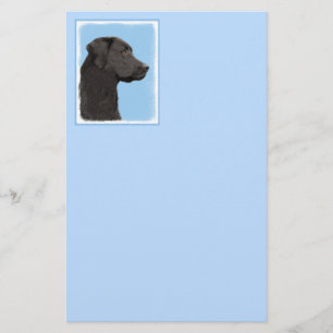 Papelaria Labrador Retriever Black Pintura Original