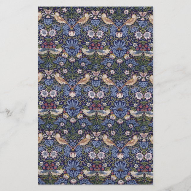 Papelaria Ladrão da morango no azul (Frente)