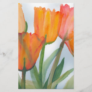 Papelaria Laranja Citrus Tulips