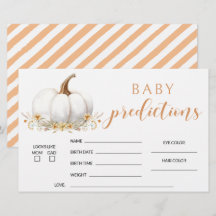 Laranja nossas pequenas previsões de chá de fralda