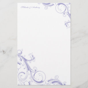 Papelaria Lavanda de espiral