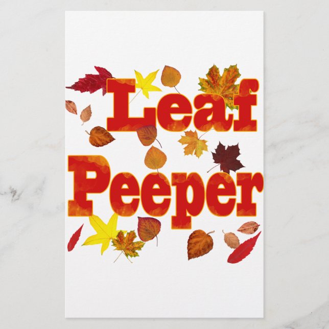 Papelaria Leaf Peeper (Frente)