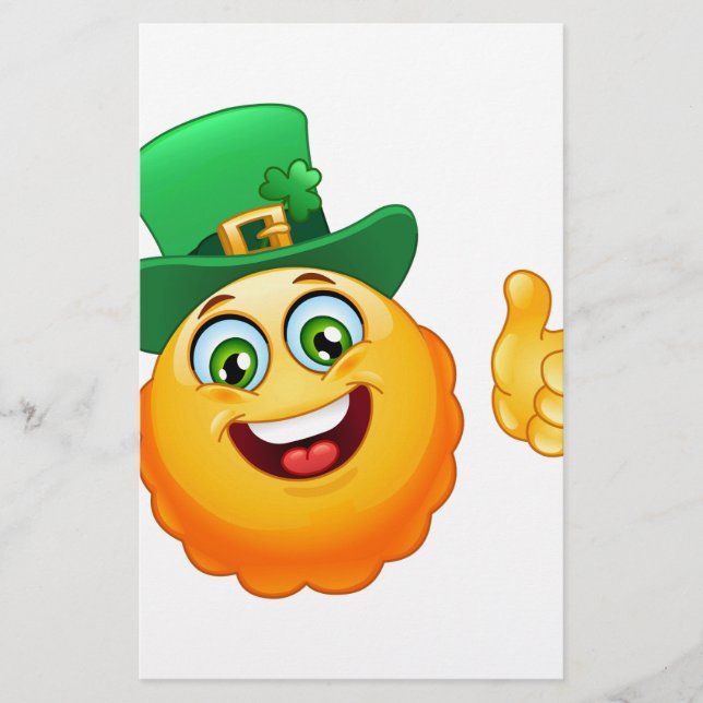Papelaria leprechaun emoji (Frente)