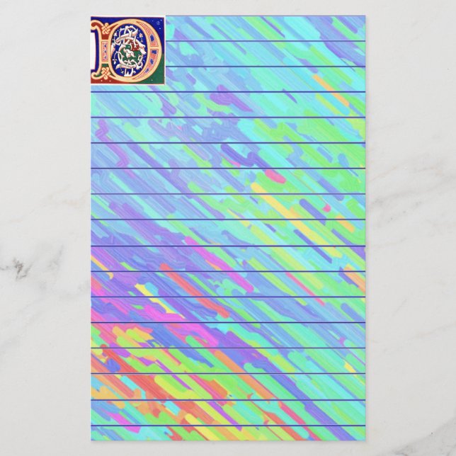 Papelaria Letra D do século XVII (Frente)