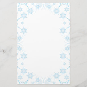 Papelaria Letra de Natal do Winter Frost Ice Crystal Borders