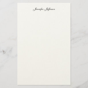 Papelaria Letra Moderna e Elegante Nome Profissional Simples