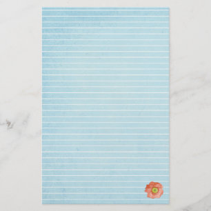 Papelaria Letra Red Poppy Flor Escrevendo Linda