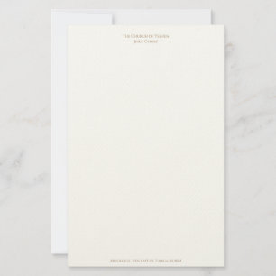 Papelaria Letterhead para a Igreja de Yeshua Jesus Cristo