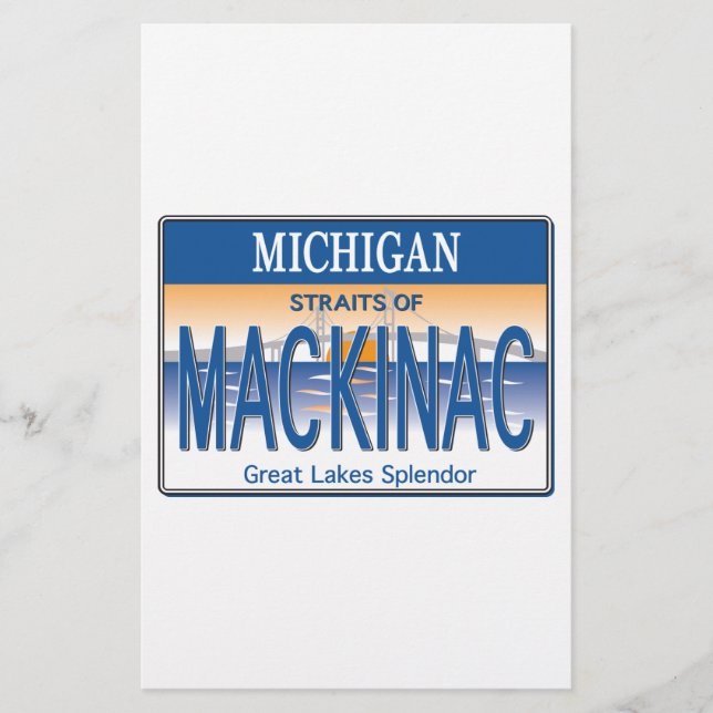 Papelaria Licença Mackinac (Frente)