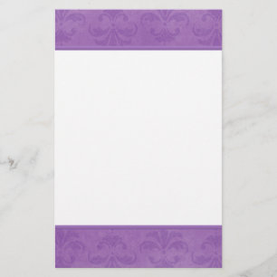 Papelaria Lilac Damask