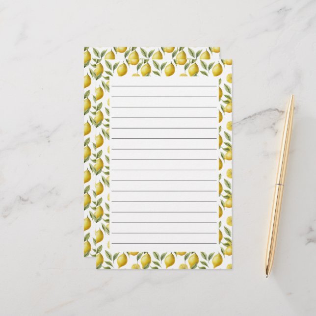Papelaria Limão Cítrico Linha Lime (Frente/Verso In Situ)