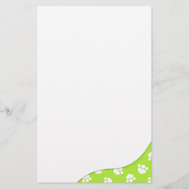 Papelaria Limão Surpresa de Impressões de Pata (Frente)