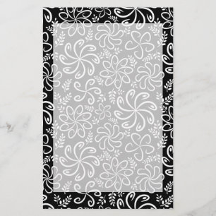 Papelaria Linda carta branca e negra