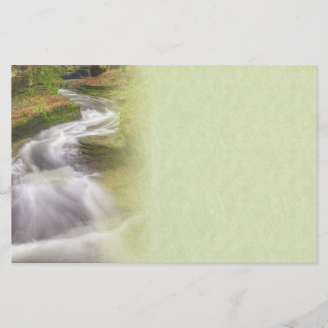 Papelaria Linda carta de cascata (Frente)