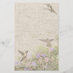 Papelaria Linen Hummingbird Stationery