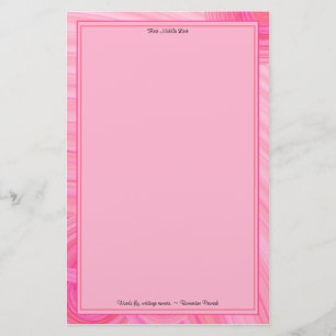 Papelaria Linha beiras cor-de-rosa e alaranjada