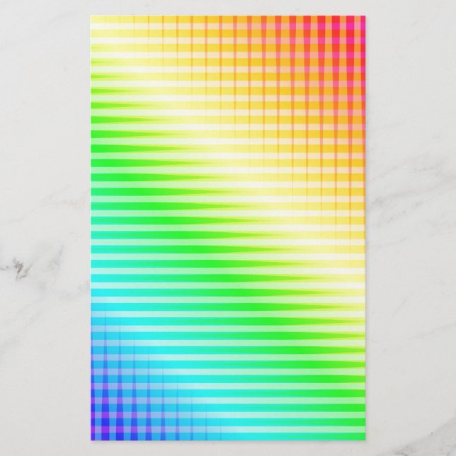 Papelaria Linhas arco-íris (Frente)