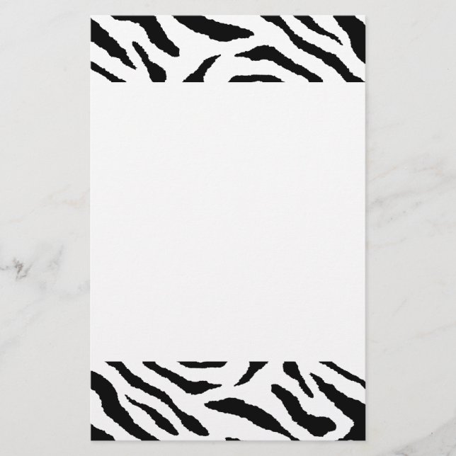 Papelaria Listrada de Zebra (Frente)