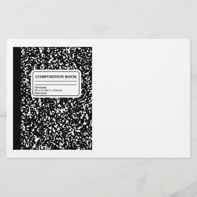 Papelaria Livro de Composição/Professora Estudante (Frente)