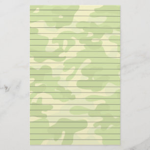 Papelaria Livro Vinculado com Sombras de Camo Verde