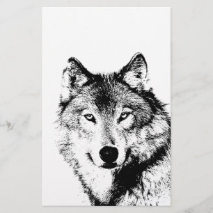 Papelaria Lobo Preto e Branco