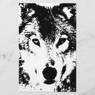 Papelaria Lobo Preto e Branco