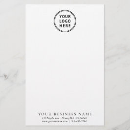 Papelaria Logotipo da empresa moderna