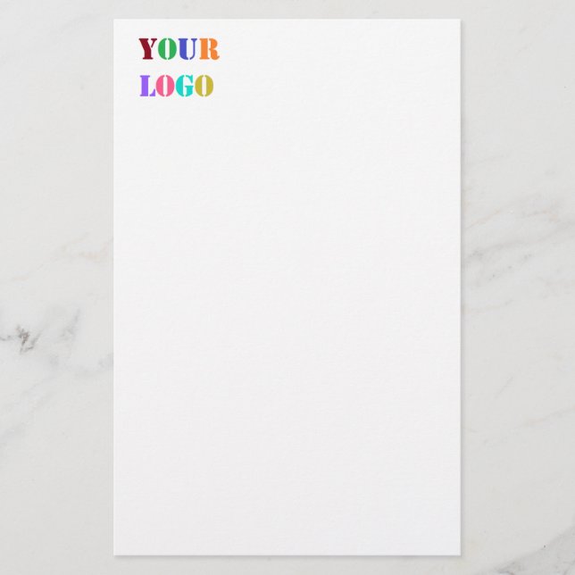 Papelaria Logotipo da Empresa Personalizado Exemplo de Mater (Frente)