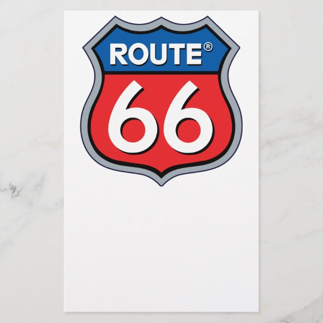 Papelaria Logotipo da rota 66 (Frente)