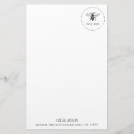 Papelaria Logotipo do círculo de abelhas Empresa