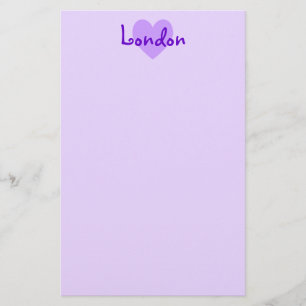 Papelaria Londres em Purple