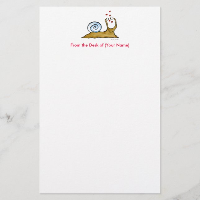 Papelaria Love Snail Stationery (Frente)