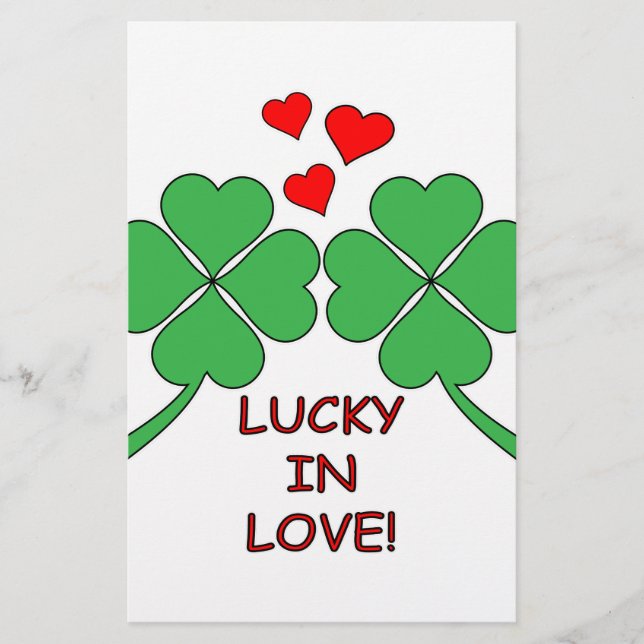 Papelaria Lucky In Love Heart Clover (Frente)