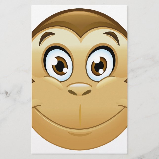 Papelaria macaco emoji (Frente)