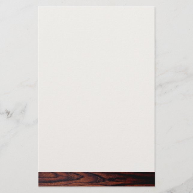 Papelaria Madeira de mogno escuro | padrão de madeira marrom (Frente)