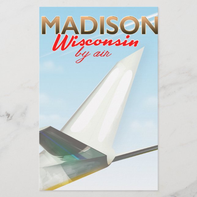 Papelaria Madison Wisconsin USA Vintage poster (Frente)
