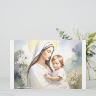 Papelaria Madonna com Child Jesus