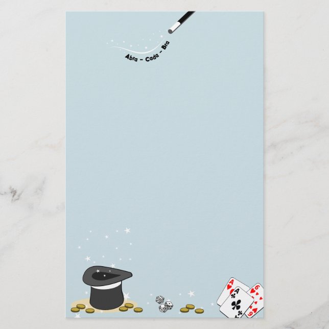 Papelaria Magic Book Insert Blue Open-Cada-Bra Stationery (Frente)