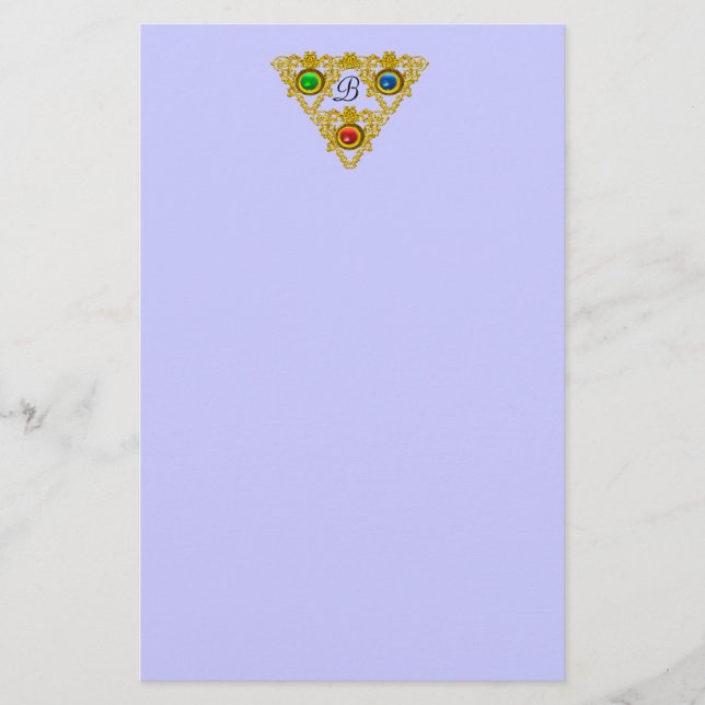 Papelaria MAGIC ELFIC TALISMAN/DOURADO TRIANGLE Blue (Frente)